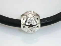 Hot Abalorio Corazones Con Circonitas De Plata
