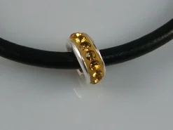 Best Abalorio Cristal Amarillo 1 Y Plata De Ley