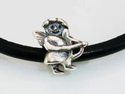 Abalorio Cupido De Plata De Ley