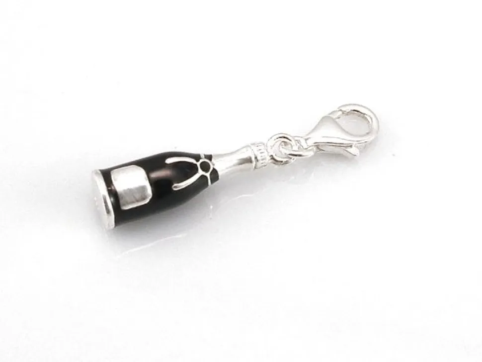 Abalorio De Plata Estilo Charms Botella