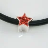 Best Abalorio Estrella Plata Y Cristal Rojo