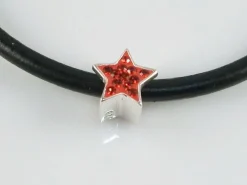 Best Abalorio Estrella Plata Y Cristal Rojo
