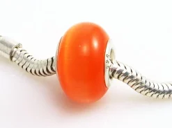 Online Abalorio Ojo De Gato Naranja Y Plata De Ley