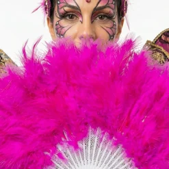 Abanico de Plumas Fucsia