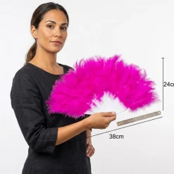 Abanico de Plumas Fucsia