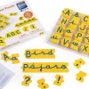 Abecedario puzzle. Encajar mayúsculas-minúsculas