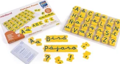 Abecedario puzzle. Encajar mayúsculas-minúsculas