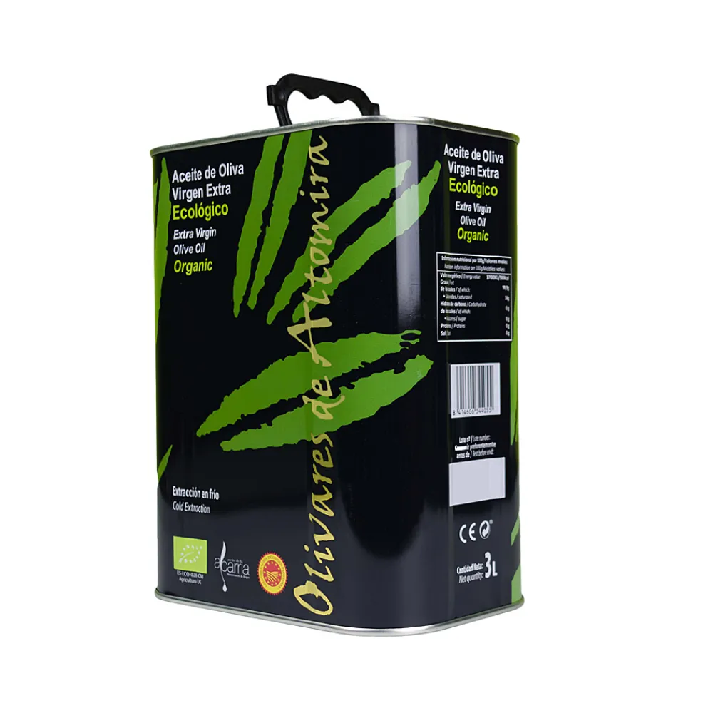 Outlet Olivares de Altomira Aceite de Oliva Virgen Extra Ecológico Primer prensado en frío - Lata 3 L