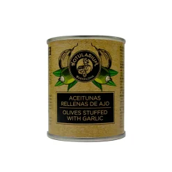Hot Botularium Aceitunas rellenas de ajo - Pack de 10 latitas minibar