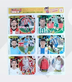 Actualizacion Liga Este Panini Album + Todos los cromos(42) sin pegar 2018 2019