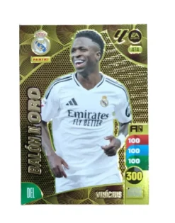 Adrenalyn XL 2024 2025 Carta Balón de Oro Vinicius Colección Panini