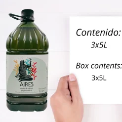 Aires Familiar Aceite de Oliva Virgen Extra - Pack 3 Garrafas de 5L