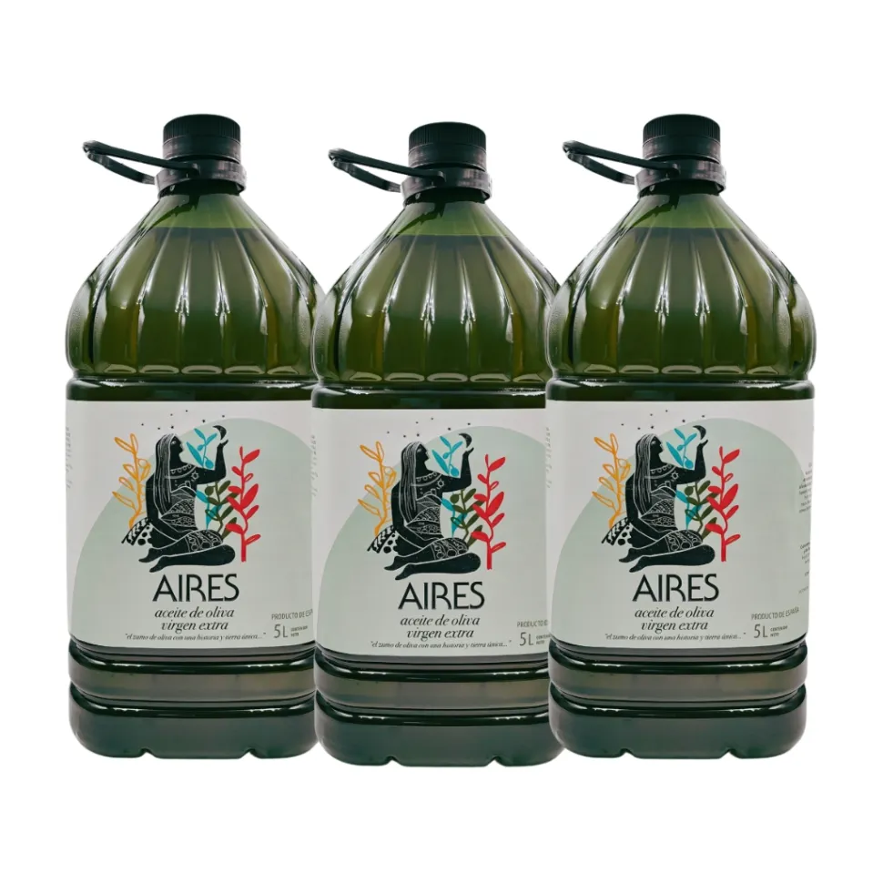 Aires Familiar Aceite de Oliva Virgen Extra - Pack 3 Garrafas de 5L