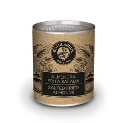 Almendras repeladas fritas saladas y Almendras tostadas (Pack con 5 latitas minibar de cada)