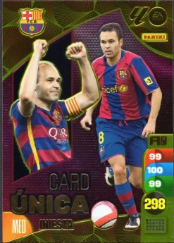 Andres Iniesta Card Unica FC Barcelona 2024-25 cromo Panini Adrenalyn XL La Liga 24/25