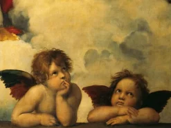 Angelitos, detalle Madonna Sixtina de Raffaelo Sanzio. Puzzle de 1000 piezas