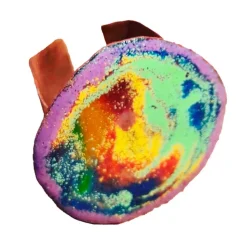 Anillo de cobre esmaltado al fuego