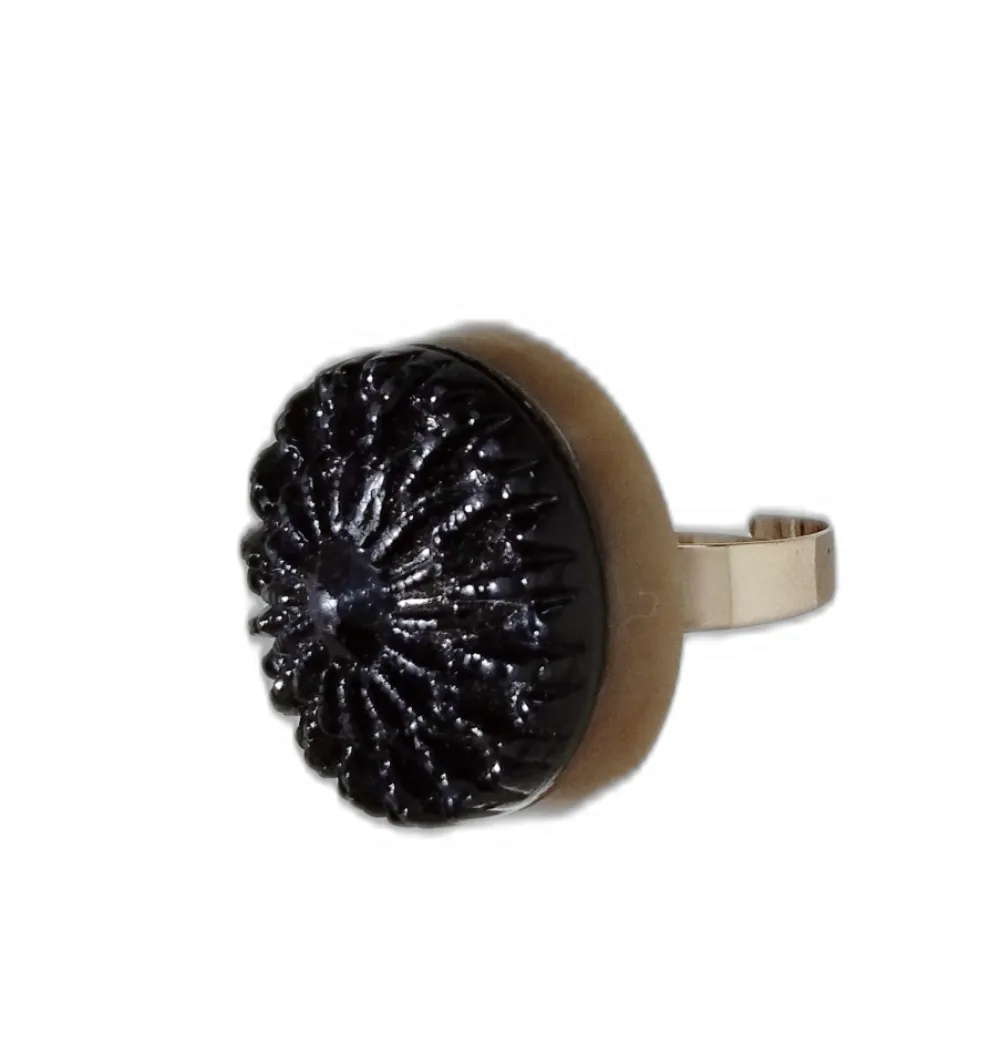 Hot Ecodedal Anillo en negro