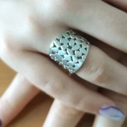 Anillo En Plata De Ley Satinada
