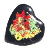 Anillo esmaltado al fuego con base de plata ajustable