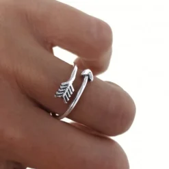 Anillo Flecha De Plata Vieja