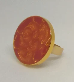 Best Ecodedal Anillo negro con vetas doradas