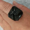 New Ecodedal Anillo negro roca