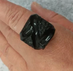 New Ecodedal Anillo negro roca