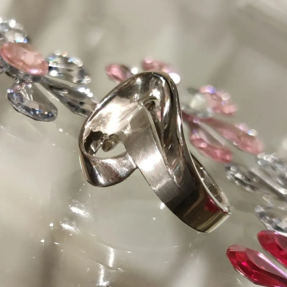 Anillo Plata Rodiada Brillo Y Satinado