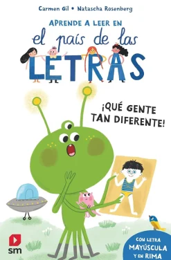 Online Ediciones SM Aprende a leer en el país de las letras. ¡Qué gente tan diferente! Con letra mayúscula y en rima