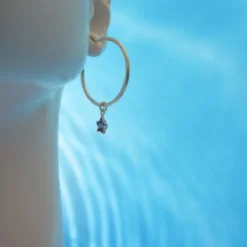 Argollas plata luna y estrella