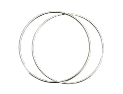 Clearance Aros Finos De Plata De Ley 40 Mm.