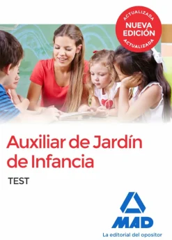 Clearance Mad Auxiliar de Jardín de Infancia. Test del temario general.