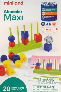 Sale Miniland Ábacolor maxi (15 piezas y 20 fichas)