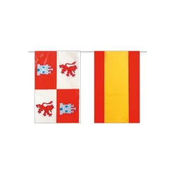Bandera plástico castilla León-España