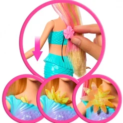 Barbie sirena florece rubia de Mattel