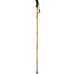 Bastón de senderismo caña bambú empuñadura trekking 120cm