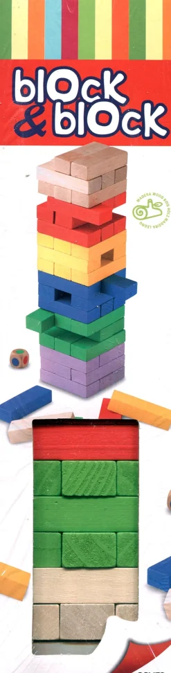 Clearance Cayro Block a Block de madera en colores.