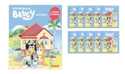 Hot PANINI Bluey Álbum de cromos vacío y 10 sobres Colección 2024 pegatinas