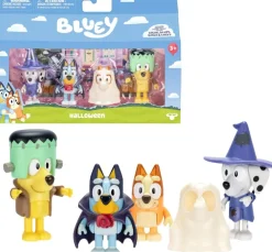 Sale Bluey pack 4 figuras Halloween de Famosa