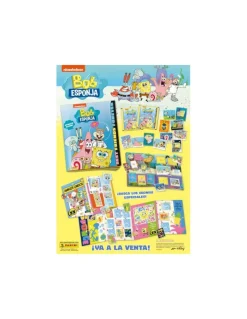 Best PANINI Bob Esponja Álbum de cromos vacío y 5 sobres Colección 2024 pegatinas