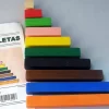 Clearance Faibo Bolsa de 48 regletas de madera de distinto tamaño (2x2 cm)