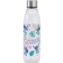Stor Botella Transparente Aqua Stitch con Tapón de Seguridad 975ml