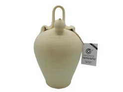 Botijo de barro tradicional rambleño