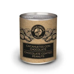 Cacahuete recubierto de chocolate y Cacahuete salado con miel (Pack con 5 latitas minibar de cada)