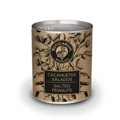Cacahuetes picantes y Cacahuetes salados Botularium (Pack con 5 latitas minibar de cada)