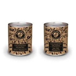 Cacahuetes picantes y Cacahuetes salados Botularium (Pack con 5 latitas minibar de cada)
