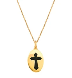 Cadena con colgante Medalla con Cruz