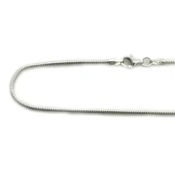 Cadena De Plata Cola De Raton 80 Cm. Y 1,8 Mm.grosor