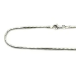 Cadena De Plata Cola De Raton 70 Cm Y 1.8 Mm Grosor